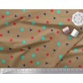 thumbnail image 3 of Soimoi Japan Crepe Satin Fabric Square,Dot & Triangle Geometric Printed Fabric 1 Yard 42 Inch Wide, 3 of 3