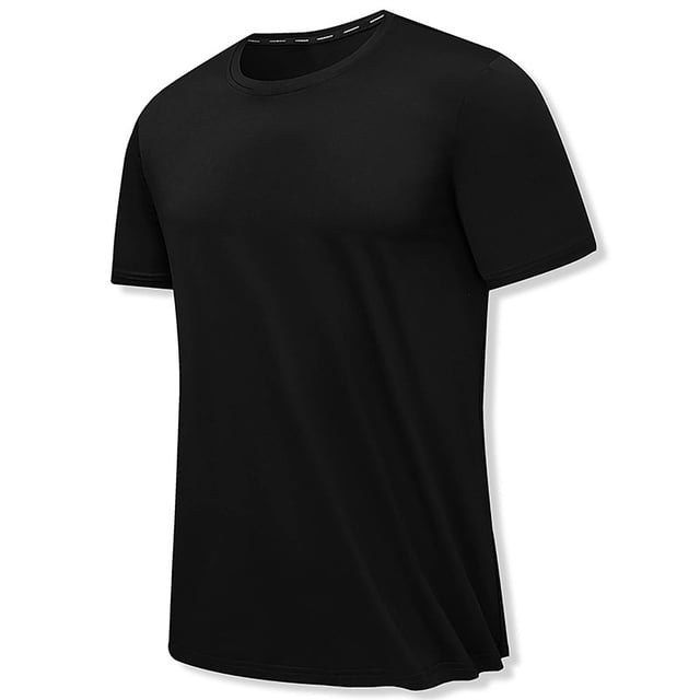 QIPOPIQ Men's Dri-Power Cotton Blend Short Sleeve Tees, Moisture Wicking Clearance