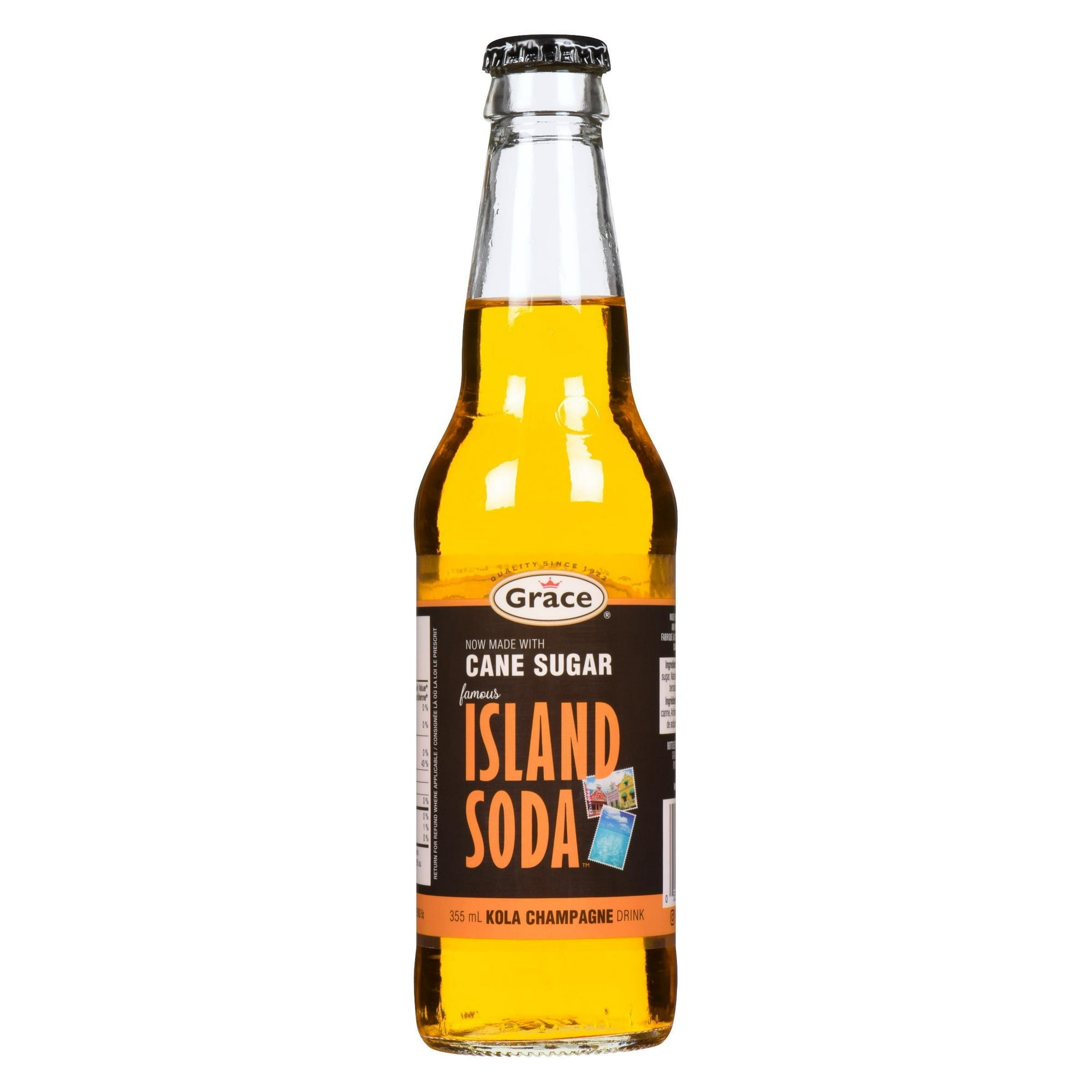 Grace Island Soda Kola Champagne, 355ml bottle