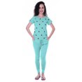 thumbnail image 1 of Moomaya Nightwear Set Watermelon Embroidery Slimfit Pyjamas Sleepwear 2 Pcs Set, 1 of 6