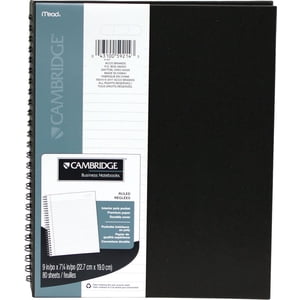Cambridge Hardcover Carnet de notes d'affaires moyen