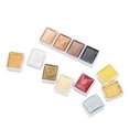 thumbnail image 3 of Metal Colour Watercolor Paint, Solid Watercolor Paint Metallic Color System  for Coloring Writing for Painting Manicure, 3 of 7