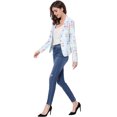 thumbnail image 4 of INSPIRE CHIC Blazer Ouvert à Revers Cranté à Manches Longues Intégrales pour Femme, 4 of 6