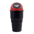 thumbnail image 2 of DOLITY Vehicle Automotive Cup Holder Garbage Can Small Mini Trash Bin Car Trash Garbage Can for Car Office Home, Saving Space Red, 2 of 9