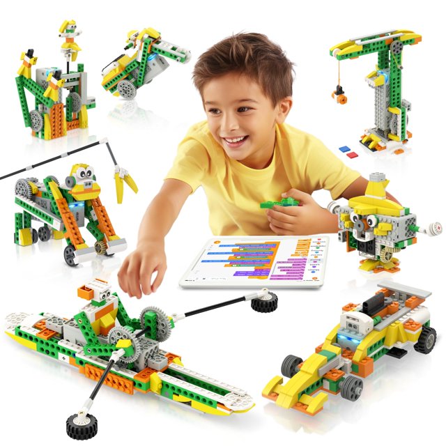 Apitor 20-in-1 Robot Kit, STEM Programming Educational Building Block Robot Toy for Kids, Coding Learning, APP RC Robot/Car, Ideal Gift for Boys and Girls Ages 6+