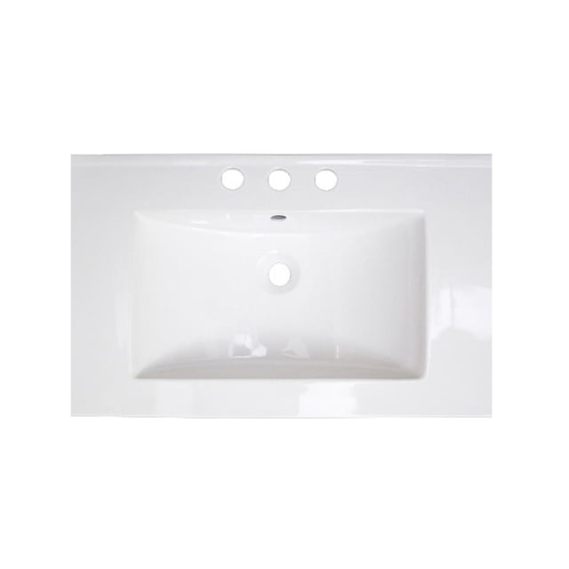 American Imaginations 24.25-in. W Ceramic Top White AI-390