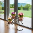 thumbnail image 5 of Support de Tricycle Présentoir pour 3 Pots de Fleurs (Noir), 5 of 5