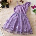 thumbnail image 4 of LOVZFMLL 3-8year Kid's Fashion Solid Color Sequin Zipper Short Sleeved Round Neck Dress, 4 of 9