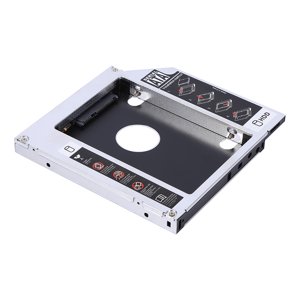 Aluminum  HDD SSD Enclosure 12.7mm Hard Drive Bay Caddy Optical DVD Adapter