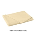 thumbnail image 3 of Cagogo Solid Color Bed Sheets, Easy Care Machine Washable Polyester Sheets, Soft Breathable Bedding Set, Fitted Sheet Flat Sheet for Bedroom and Guest Room, 180x230cm Single Size, 3 of 6