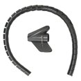 thumbnail image 3 of Cable Sleeve, Wire Management Tube Cords Organizer System Cable Management Sleeve Black  For Computer For Home For Office For Industrial Dia28mm, 3 of 8