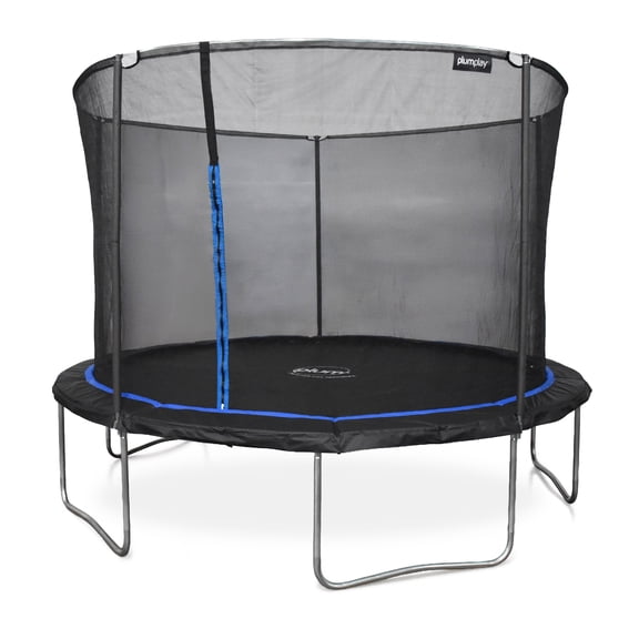 Plum® 12ft Fun Trampoline & Enclosure - Blue