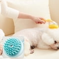 thumbnail image 3 of Hearth & Gear Pet Bath Brush Long Handle Grooming Brush With Shampoo Dispenser | Soft Silicone Cleaning Brush For Cats Dogs Rabbits | Liquid Adding Pet Massage Brush For Bathing Showering Slicker, 3 of 3