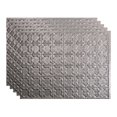thumbnail image 1 of Fasade 18in x 24in Traditional Style 6 Galvanized Steel Backsplash Panel 5 Pack, 1 of 5