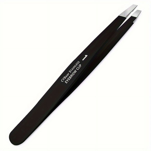 Single Pack Stainless Steel Professional Tweezers Ideal for Removing Facial Hair, Splinters, And Ingrown Hairs