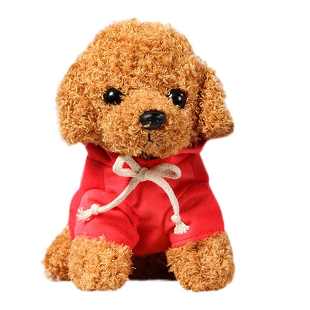 EQWLJWE Puppy Plush Simulation Toy Doll Teddy Dog Rag Doll Cute Cute Trumpet Simulation Animal Doll