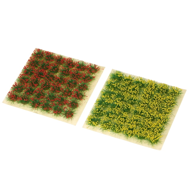 Labymos Modèle Grappes d'Herbe Grappes de Fleurs Table de Sable Paysage Extérieur Tufts d'Herbe Modèle DIY Miniature
