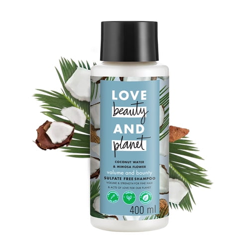 Love Beauty and Planet Coconut Water & Mimosa Flower Sulfate Free Volume and Bounty Shampoo - 400ml