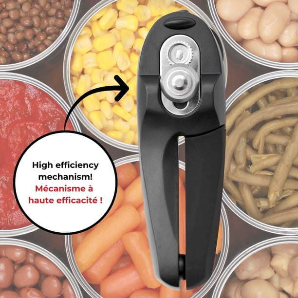 Starfrit MightiCan Can Opener, Safe, Holds Lid and Leaves No Sharp
