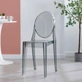 thumbnail image 4 of Heavenly Collection Smoke Plastic Armless Chair, 4 of 8