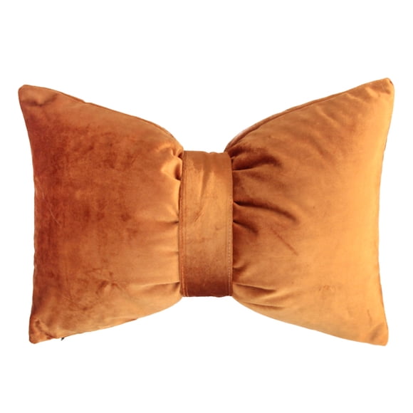 Pillow for Home Petal Throw Pillow with Removable Adjustable Bow - 11x16in Cozy Cushion for Vanity Chair Headboard Car Interior and More