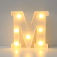 thumbnail image 3 of Light Up Letters Led Bar Lights & Signs Alphabet Led Letter Lights Up White Plastic Letters, Hanging On A-M& White Led Lights, 3 of 3