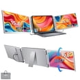 thumbnail image 1 of TUTT 15.6” Dual Portable Monitor | 16:9 Ratio FHD IPS Triple Screen Extender | Rotating Right Screen | Standalone | H5 Converter Cable | Windows, Mac OS – S10, 1 of 9