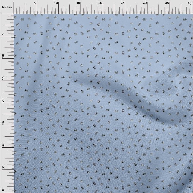oneOone Silk Tabby Fabric Eyes Face Print Sewing Fabric BTY 42 Inch Wide