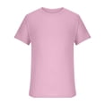 thumbnail image 3 of DPTALR Men's Summer Solid Round Neck Short Sleeved Knitted T-shirt, 3 of 5