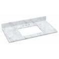 thumbnail image 1 of 36-in. W  18.25-in. D Stone Top In Bianca Carara Color For 3H4-in. Faucet AI-679, 1 of 3