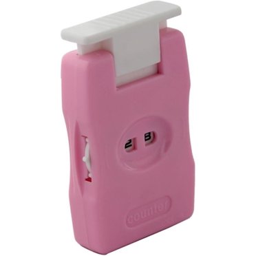 Manual Row Counter and Stitch Count for Knitting/Crocheting Tool for Home, Travel - Pink