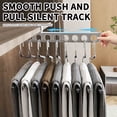 thumbnail image 2 of Dvkptbk Storage Household Pull-Out Slide Rail Pants Rack Wardrobe Storage Saves Space without Punching Installation Pants Rack Telescopic Bracket with Adhesive 10Ml Home Essentials, 2 of 9
