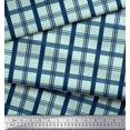 thumbnail image 2 of Soimoi Japan Crepe Satin Fabric Check Check Fabric Prints By Yard 42 Inch Wide, 2 of 5