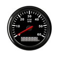 thumbnail image 1 of Car Boat Tachometer Gauge LCD Hour Meter 0-3000 4000 6000 RPM Tacho Sensor Marine Tacho Meters 12V/24V Red Backlight ,Easy to Calibrate, 1 of 7