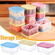 Meitianfacai 750ml Food Storage Containers with Lids, Airtight Clear Kitchen Pantry Organization Containers, Organizer Jars for Refrigerator, Food Grade Plastic BPA Free, Stackable