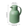 thumbnail image 2 of Ohufall Home Large Capacity Hot Water Kettle - Office Portable Glass Insulated Tea Pot, Open Hot Water Bottle, 2 of 8