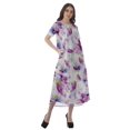 thumbnail image 2 of Moomaya Robes d'Été pour Femmes Imprimées Grande Taille en Coton Flex Robes pour Dames, 2 of 5