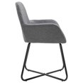 thumbnail image 3 of vidaXL Dining Chairs 2 pcs Dark Grey Fabric, 3 of 5