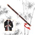 thumbnail image 3 of Labymos E Key Chinese Traditional Instrument Dizi Bitter Bamboo Flute with Chinese Knot for Beginners, 3 of 8