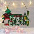 thumbnail image 3 of Christmas Door Hanger Wide Application Convenient Exquisite  Wall Plaque with Lanyard for Home, 3 of 9