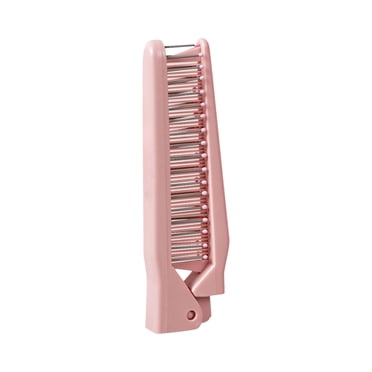 TopLLC Folding Hair Brush Comb Plastic Portable Travel Hair Brush Pocket Hair Comb Double Headed Massage Hair Comb a comb