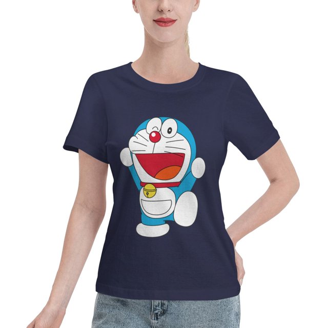 Women's Basic Short Sleeve T-Shirt Doraemon