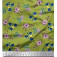 thumbnail image 1 of Soimoi Orange polyester Crepe Fabric Diamond Geometric Fabric Prints By Yard 42 Inch Wide, 1 of 3