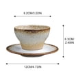 thumbnail image 2 of Espresso Cup With Base 140ml/4.7oz Vintage Style Ceramic Coffee Cups, 2 of 12