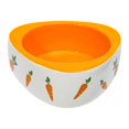 thumbnail image 1 of fastboy Non Slip Rabbit Feeder Bowl Feeding Basin for Hedgehog Gerbils Puppy Kitten 11cmx4.5cm Triangle, 1 of 9