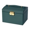 thumbnail image 2 of EGNMCR Jewelry Box With Lock And Mirror Jewelry Organizer Storage Case With 3-Layers Display For Earrings Bracelets Rings Watches,, 2 of 7