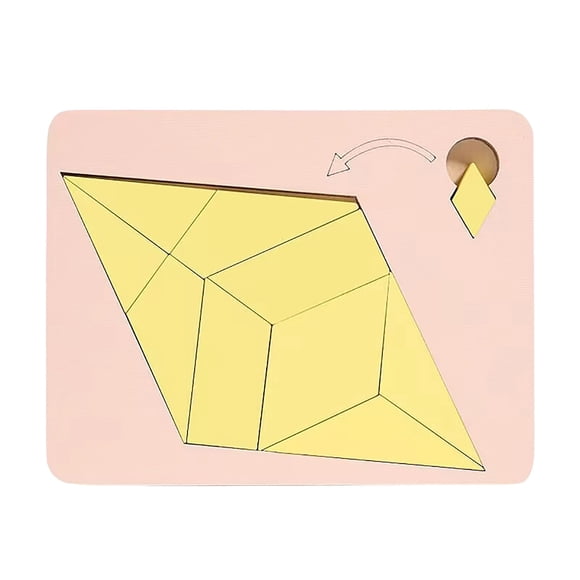 Product Category Novelty Funny Toy — Triangle Puzzle Solving The Wooden Puzzle with Irregular Shape and Disappearing Triangle Design for Brain Teaser and Triangulator Game
