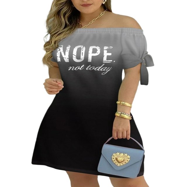 MesaSe Robe d'Été à Imprimé Floral pour Femmes, Robe Mini à Rayures à Épaules Dénudées, Robe Décontractée Ample avec Nœud, Mode Urbaine TTG