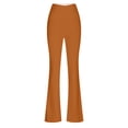 thumbnail image 3 of Timegard Workout Legging for Women High Waist Slim Fitting Bell Bottom Basic Yoga Trousers Solid Color, 3 of 4