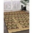 thumbnail image 3 of Ahgly Company Tapis de Zone Rond d'Intérieur Lavable à la Machine, Style Transitionnel, Or « GoldenRod », 6 Pieds Rond, 3 of 7